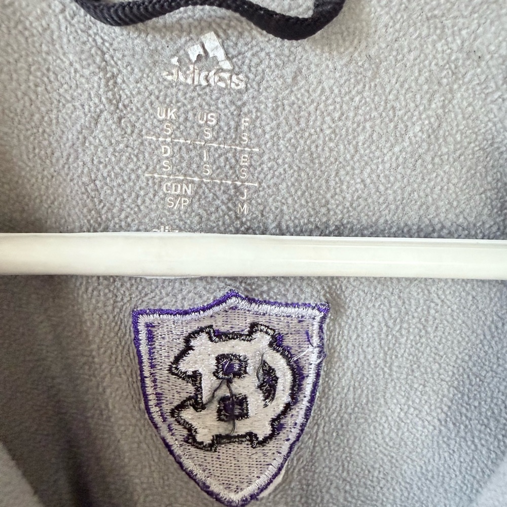Adidas Gray Fleece with Embroidered Crest - Picture 2 of 4